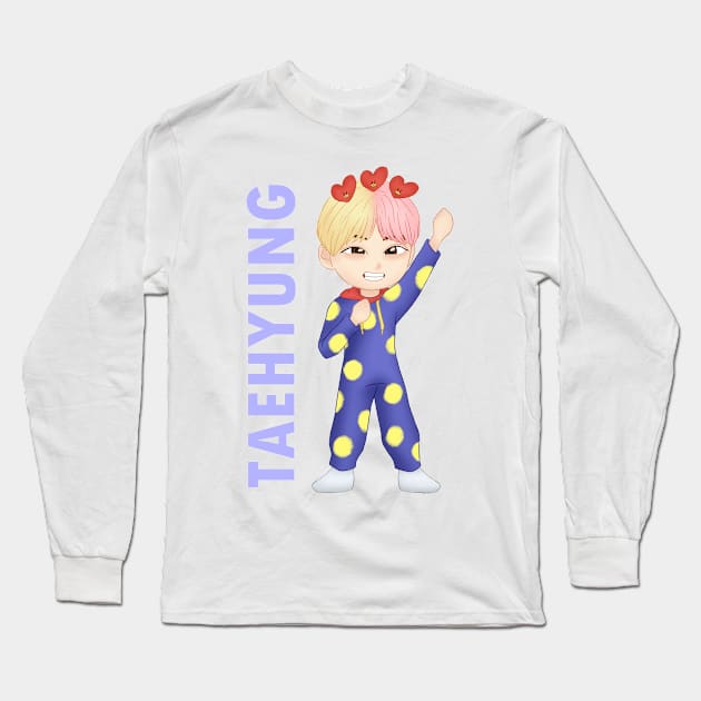 Anpanman Taehyung Long Sleeve T-Shirt by seventhdemigod